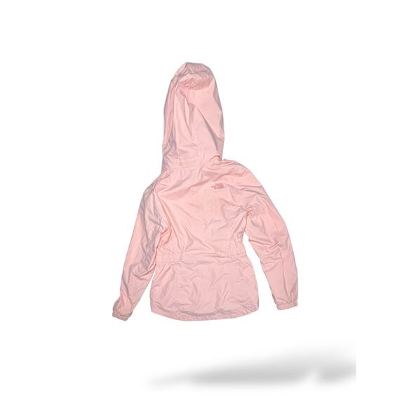 The North Face Pink Hooded Rain Jacket Windbreaker Sz S - Picture 2 of 8